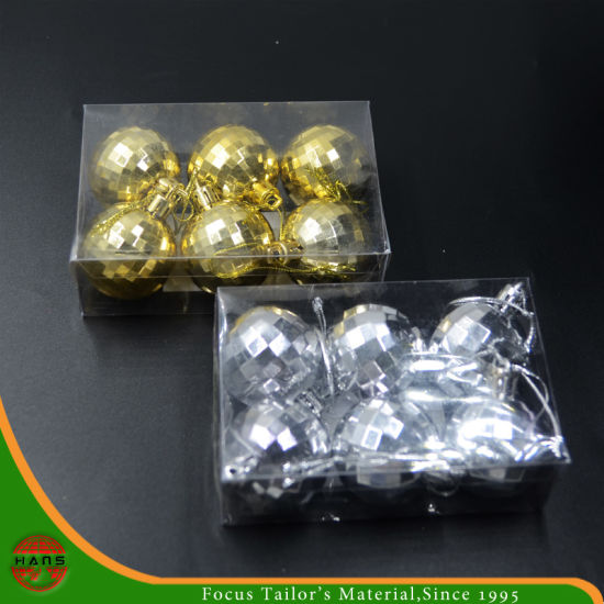 Bola colgante de plástico surtida de alta calidad para navidad (HANS-86 # -69)