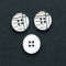 Botón de poliéster de 4 agujeros de nuevo diseño (S-032)