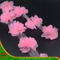 Flores de satén color rosa para decoración (HSXC-1701)