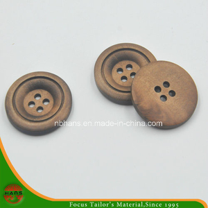 Botón de madera con nuevo diseño de 4 agujeros (HABN-1630007)