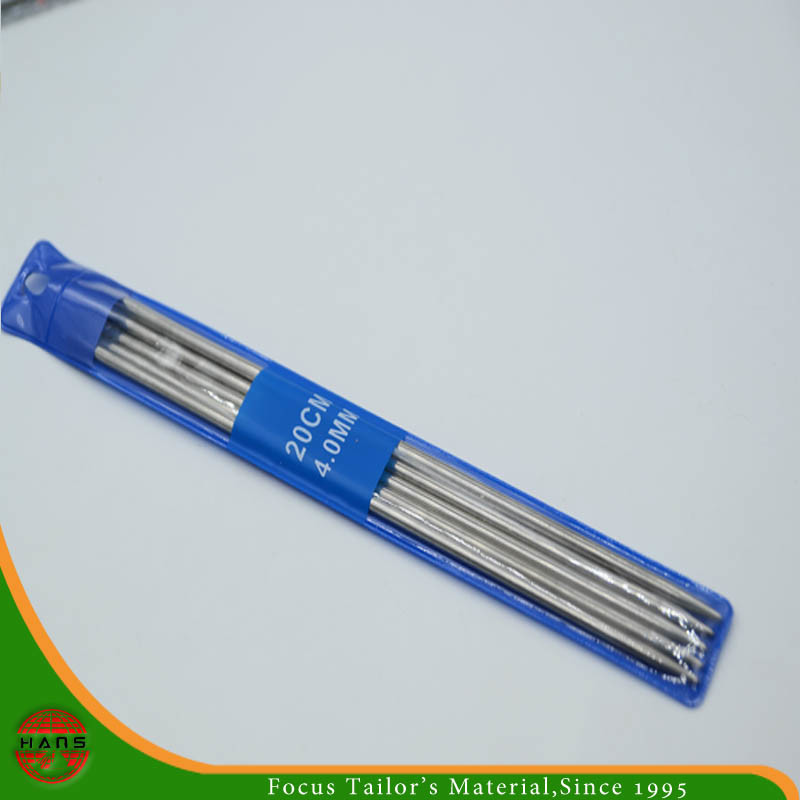 Agujas de punto de aluminio de doble punta de 4,0 mm
