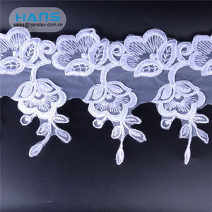 Hans Wholesaler Custom Colorful Glitter Lace