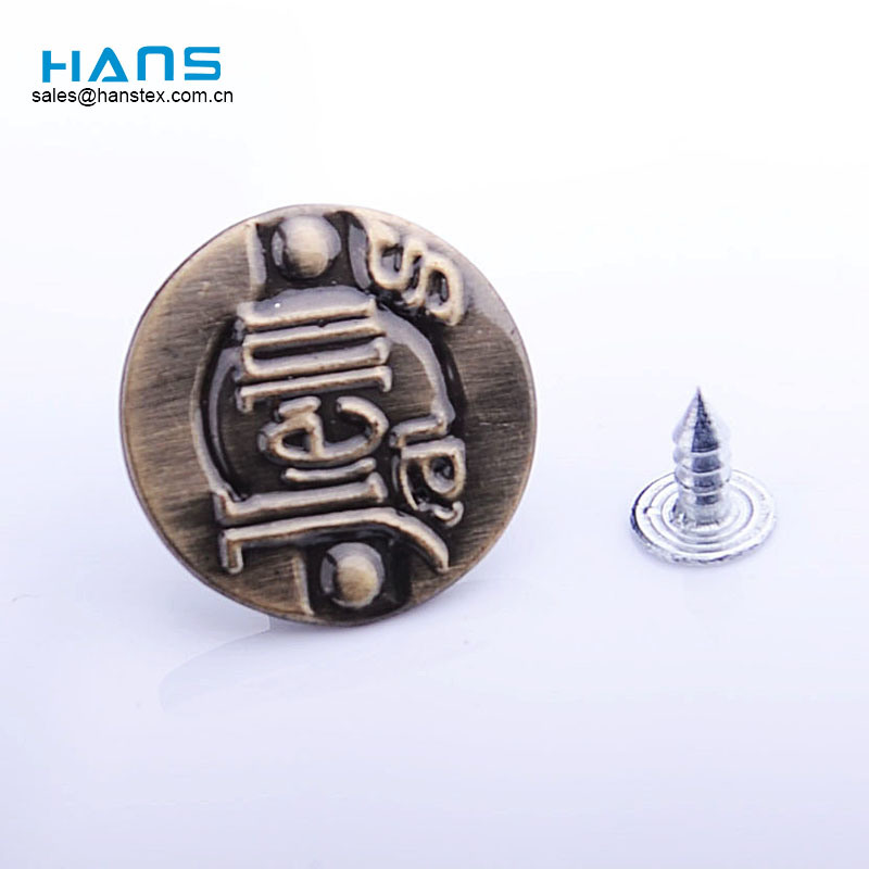 Hans Fabricantes en China Design Customized Button for Jeans