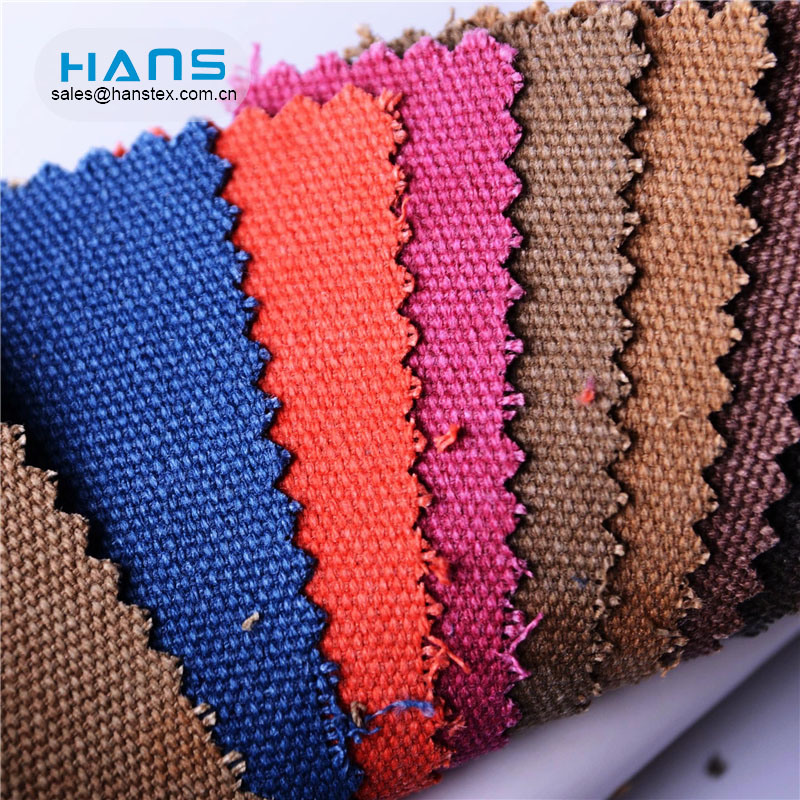 Hans Factory personalizó la tela de lona de bolsa ecológica lavada