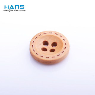 Botón de madera de moda de Kurta del proveedor de Hans China