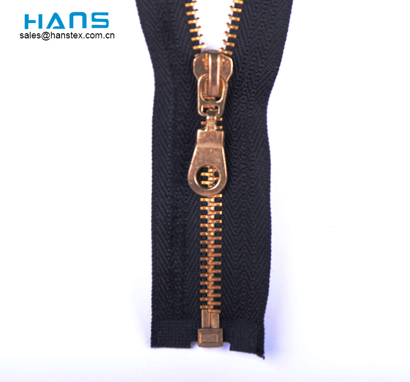 Hans Wholesale Custom Logo Color Metal Metal Zipper