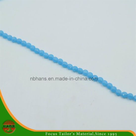 Abalorios de cristal de 6 mm, accesorios de abalorios de perlas de botón (HAG-08 #)
