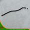 Abalorios negros de 5 mm, accesorios de perlas de vidrio cusp (HAG-01 #)