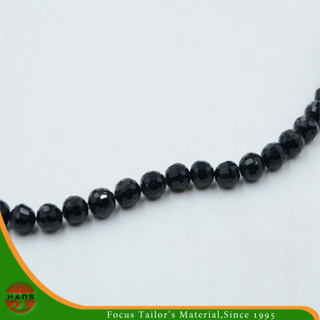 Abalorios de cristal de 6 mm, botón abalorios accesorios de perlas de vidrio (HAG-13 #)