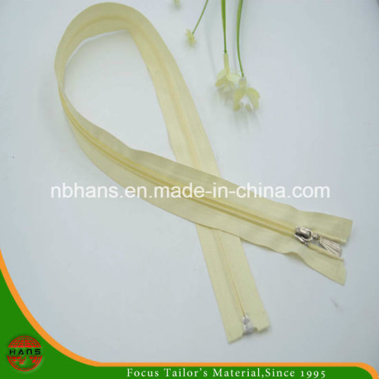 Cremallera silenciosa de tipo diferente de extremo abierto de nylon 5 #
