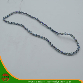 Abalorios de cristal de 3 * 5 mm, accesorios de abalorios de perlas de botón (HAG-05 #)