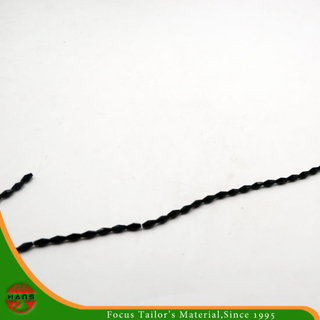 Grano negro de 3 * 6 mm, accesorios de abalorios de perlas de botón (HAG-10 #)