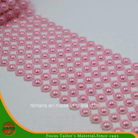 Fashion Pearl Banding Trimming para prendas de vestir (HASLP160040)