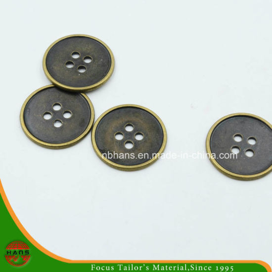 Botón de bronce de metal de moda