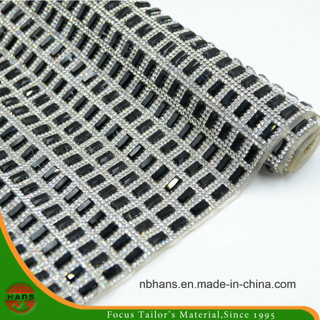 Nuevo diseño de transferencia de calor adhesivo de resina cristalina Rhinestone malla (HS17-02)