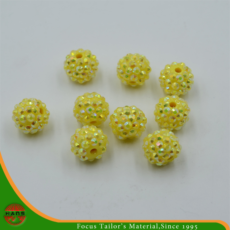 Perlas de bolas de diamante de imitaci&oacute;n de un solo orificio (HANS-1607)