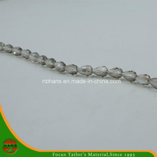 Abalorios de cristal 8x12 mm, accesorios de perlas de vidrio de gota de agua (# HAG-04)