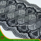Encaje elástico floral negro (FJXD-12)