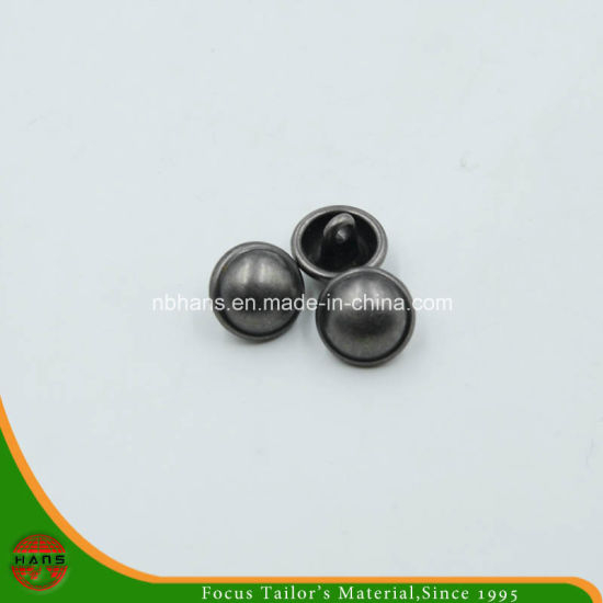 Botón negro del metal del oro de la moda