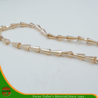 Abalorios de cristal de 10 * 19 mm, abalorios de perlas de botón (HAG-06 #)