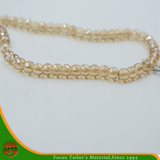 Abalorios de cristal de 8 mm, accesorios de abalorios de perlas de botón (HAG-12 #)