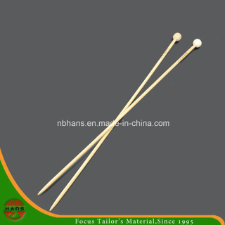 34cm agujas de punto de bambú de un punto (HAMNK0003)