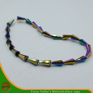 Abalorios de cristales multicolores de 8 * 16 mm, accesorios de perlas de perlas de vidrio (HAG-06 #)