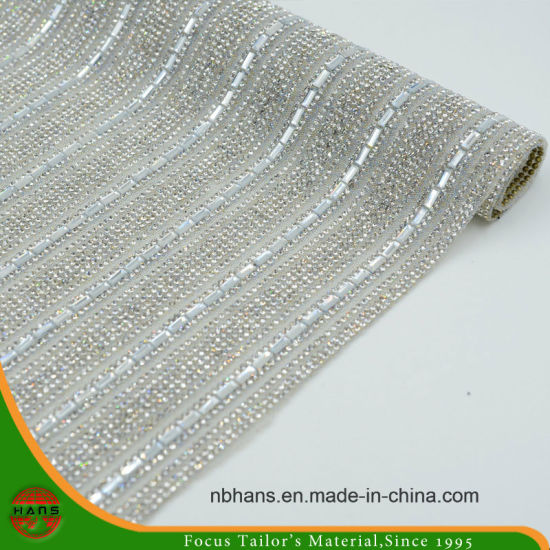 Nuevo diseño de transferencia de calor adhesivo de resina cristalina Rhinestone malla (HS17-04)