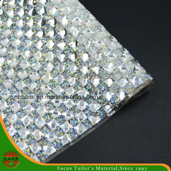 Nuevo diseño de transferencia de calor adhesivo de resina de cristal Rhinestone malla (HS17-17)