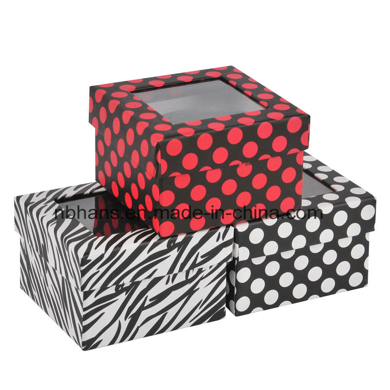 Caja de regalo de papel de forma diferente / caja de embalaje plegable