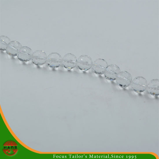 Abalorios de cristal de 14 mm, accesorios de abalorios de perlas de botón (HAG-13 #)