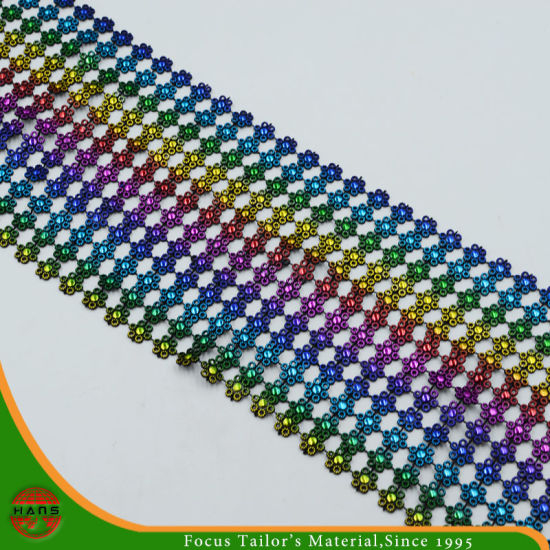 Adorno de malla de diamantes de imitación para decoración (HASLE160033)