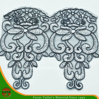 2016 nuevo diseño de encaje bordado en organza (HD-026)