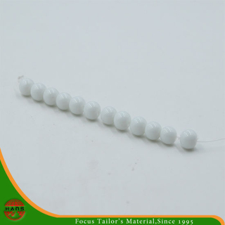 Abalorios de cristal de 8 mm, botón abalorios accesorios de perlas de vidrio (HAG-14 #)