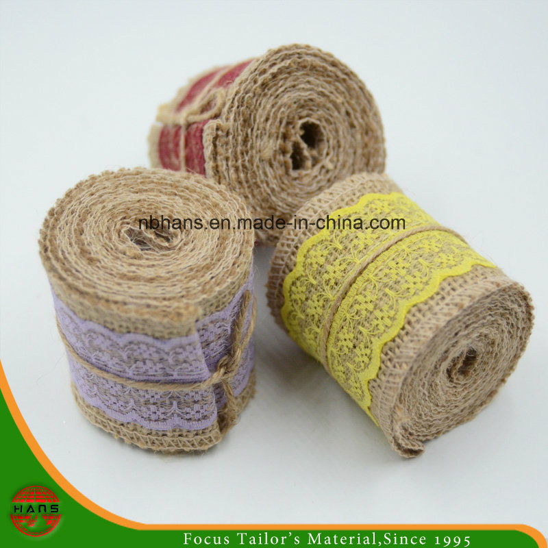 Cinta de yute para embalaje de regalo de encaje (HAL12)