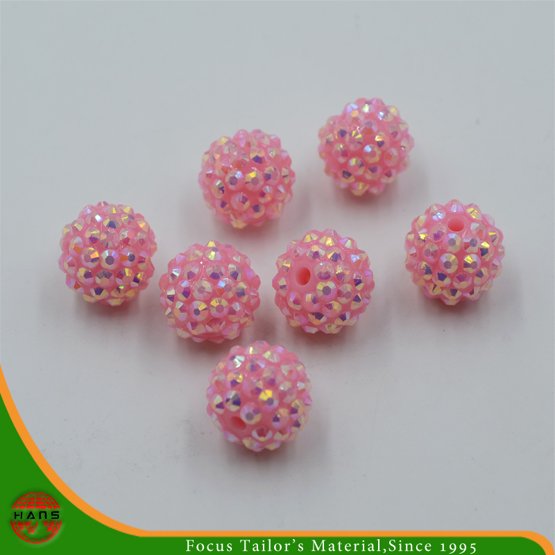 Perlas de bolas de diamante de imitaci&oacute;n de un solo orificio (HANS-1607)