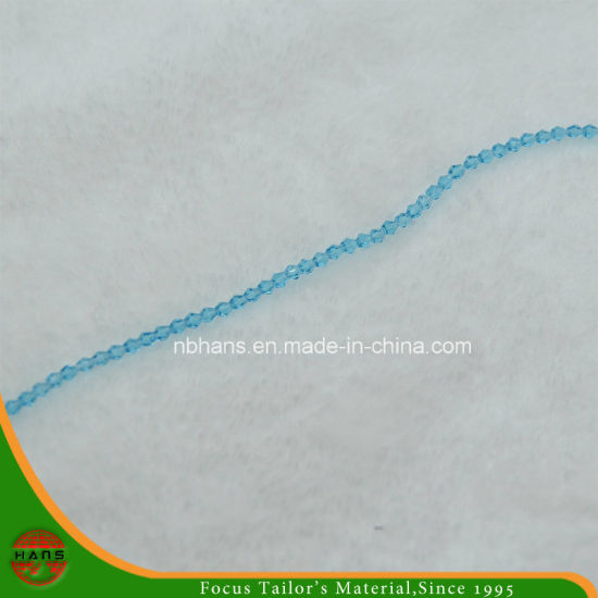 Abalorios de cristal de 4 mm, accesorios de abalorios de vidrio de cúspide (número HAG-01)