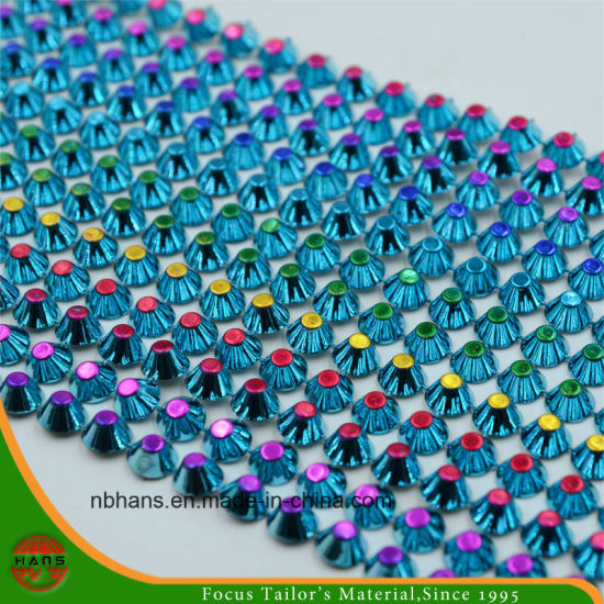 Recorte de malla de diamantes de imitación para la decoración (HASLE160101)