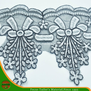 2016 nuevo diseño de encaje bordado en organza (HD-022)