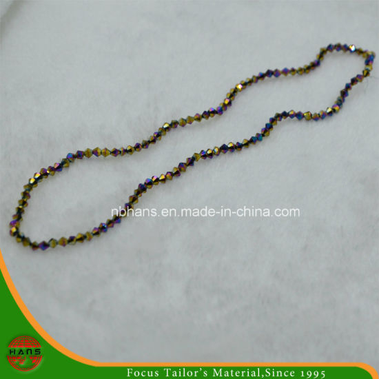 Abalorios de cristal de 5 mm, accesorios de perlas de vidrio de cúspide (HAG-01 #)