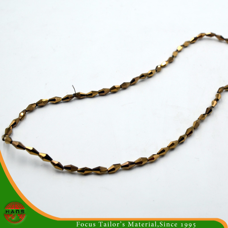 4 * 8mm Crystal Dark Yellow Bead, Button Pearl Glass Beads Accesorios (HAG-10 #)