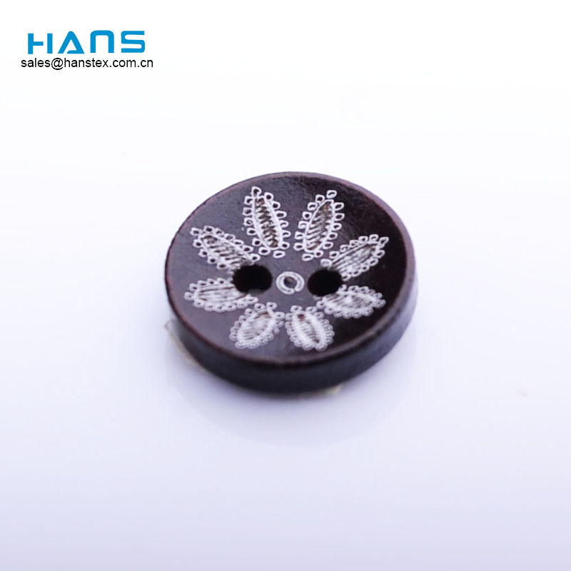 Botón de madera de moda de Kurta del proveedor de Hans China