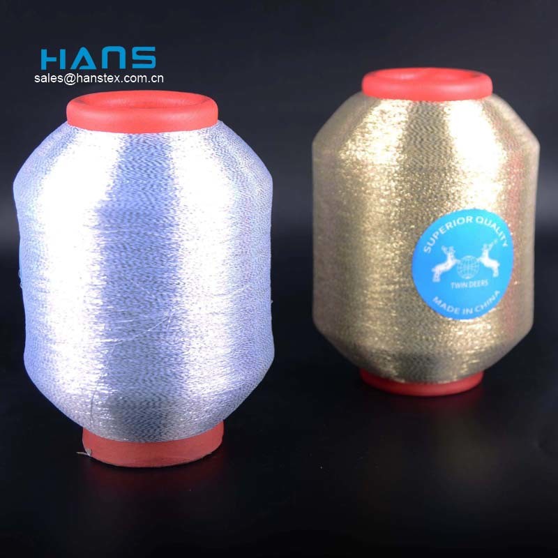 Hans China fabricante venta al por mayor promocional hilo dorado bordado