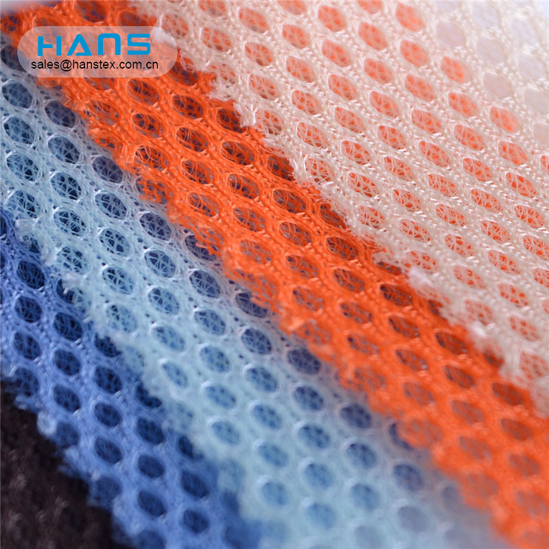 Hans Made in China Polyester Stiff Poly tejido de malla antimicrobiano
