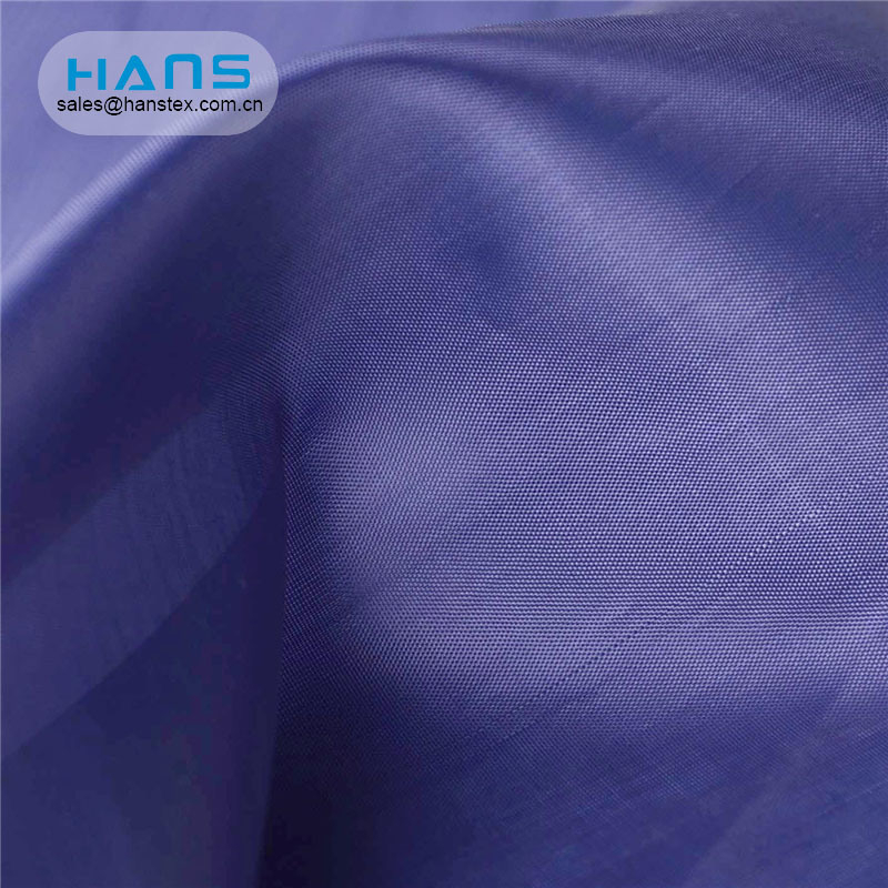 Hans Wholesaler China hizo punto la tela teñida llana del tafetán brillante