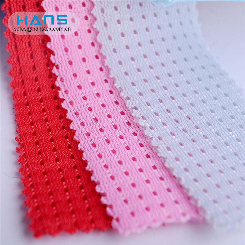 Tejido de poliéster de malla micro neto de China al por mayor de Hans