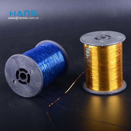 Hans más reciente llegada promocional bordado hilo metálico