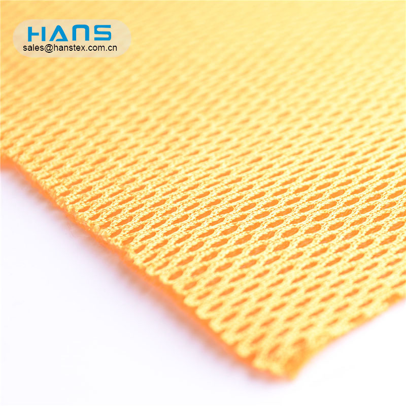 Tejido de malla de poliéster 3D de Hans Gold Supplier Color