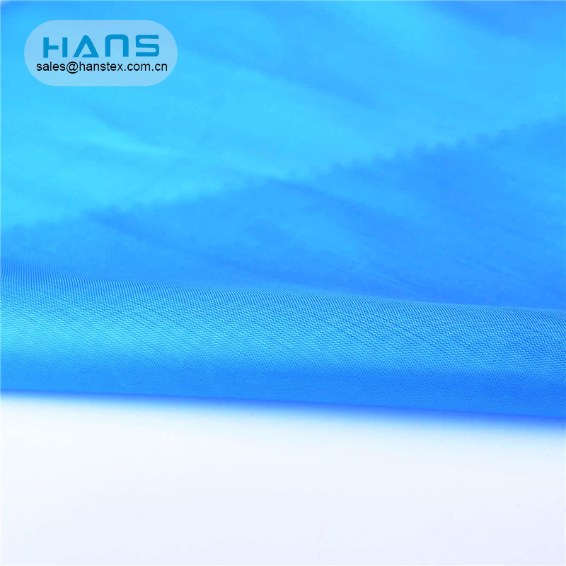 Hans personalizó el tejido de tafetán de poliéster reciclado resistente al encogimiento del logotipo