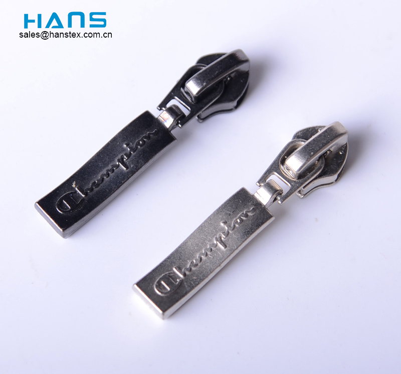 Hans muestra gratis precio de fábrica Zinc Alloy Zipper Slider